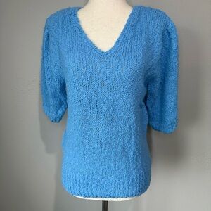 Silver Jeans Sky Blue V-Neck Sweater